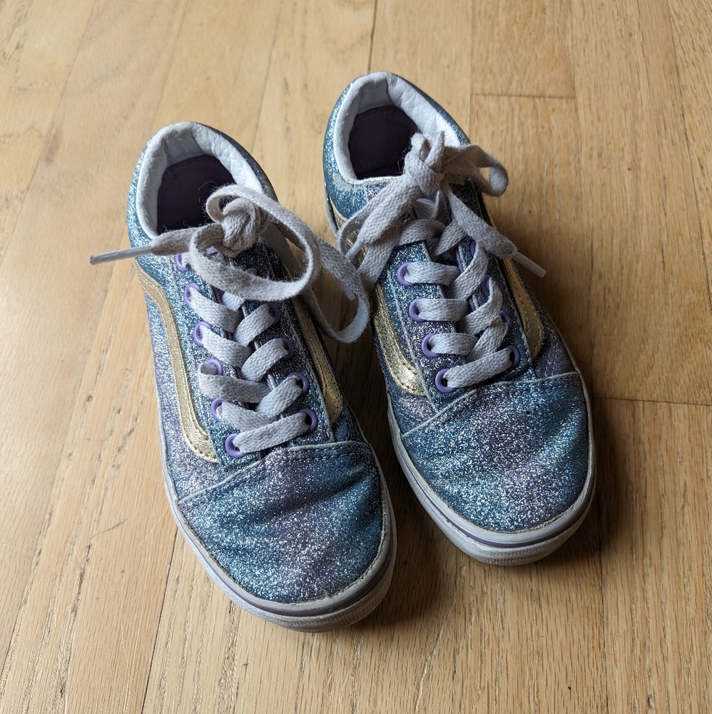 VANS glitter old skool classic sneakers size 13